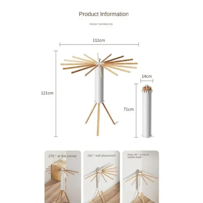 Foldable cloth drying rack