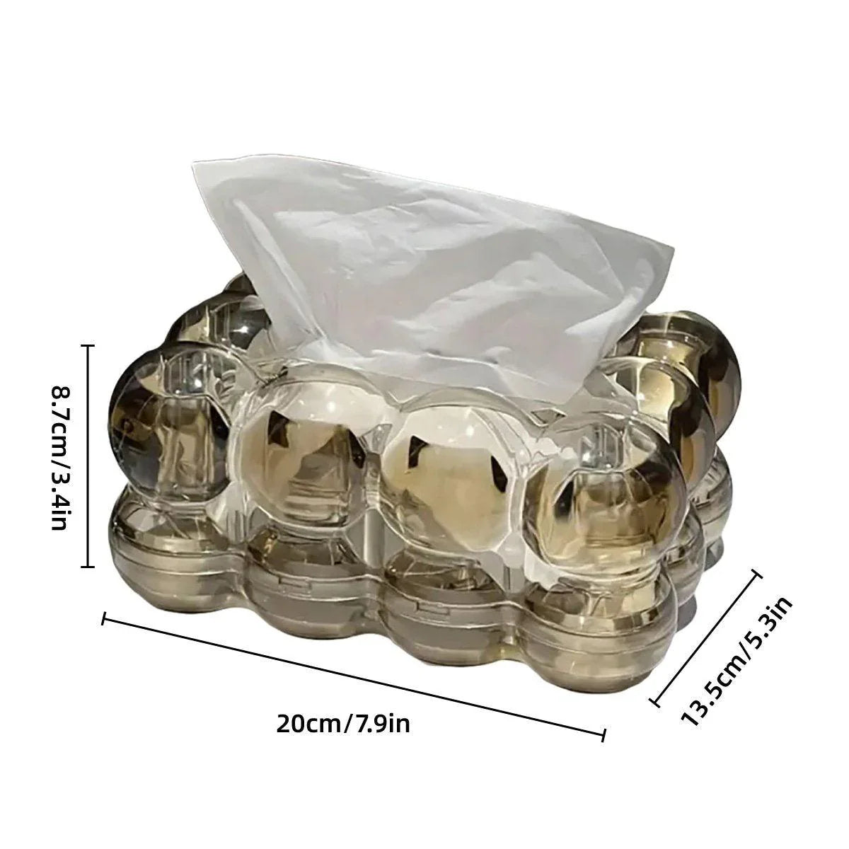 Bubbly Bliss Acrylic Tissue Box