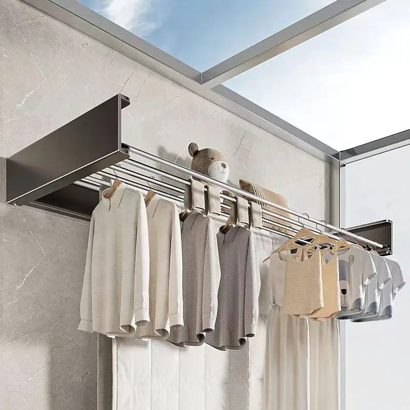 Retractable Wall Mounted Laundry Drying Rack - Image 4