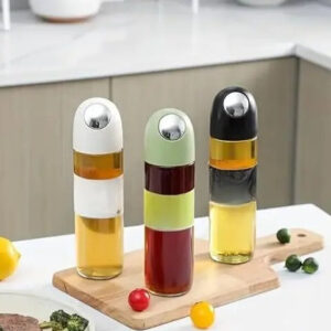 Modern Glass Oil & Vinegar Bottle with Auto Spout