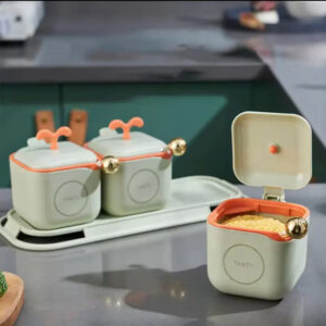 Pastel Harmony 3-Piece Seasoning Box Set