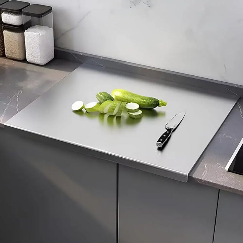Non-Slip Stainless Steel Board for Cutting, Dough Rolling & Dumpling Prep - Image 2