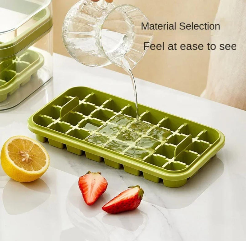 64 cubes double layer ice cube freezing and storage box - Image 3