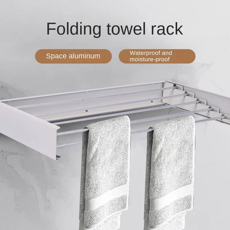 Retractable Wall Mounted Laundry Drying Rack - Image 2